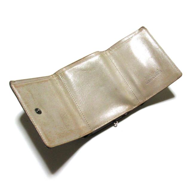 【希少】ゴルチェ　メタルプレート　白い財布 希少】ゴルチェメタルプレート白い財布