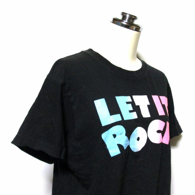 LET IT ROCK レットイットロック「S」Tシャツ サコッシュ トートバッグ 3点セット (黒 半袖 ヴィンテージ バッグ) 132777  【中古】｜au PAY マーケット