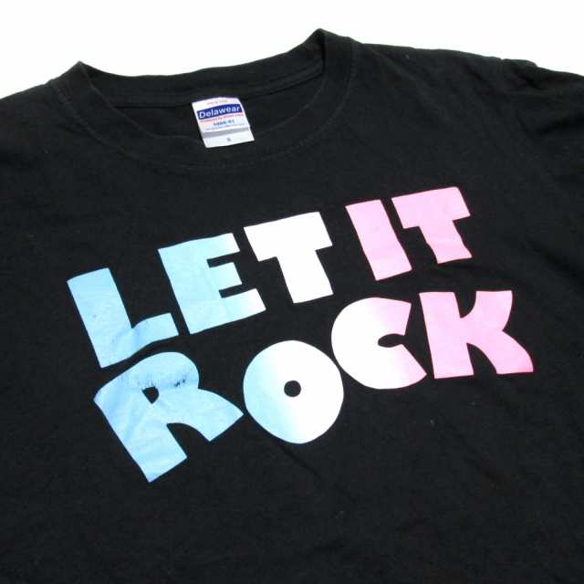 LET IT ROCK レットイットロック「S」Tシャツ サコッシュ トートバッグ 3点セット (黒 半袖 ヴィンテージ バッグ) 132777  【中古】｜au PAY マーケット