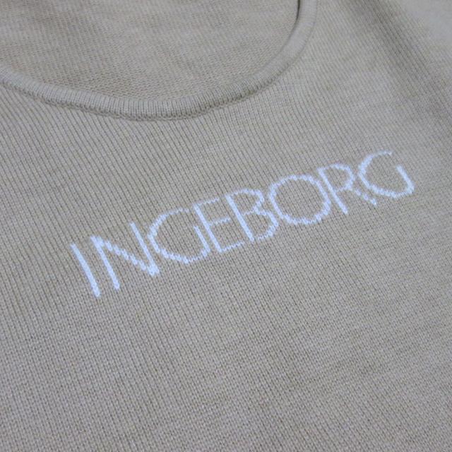 未使用 インゲボルグ INGEBORG カメリア & リボン プリント の お洒落  