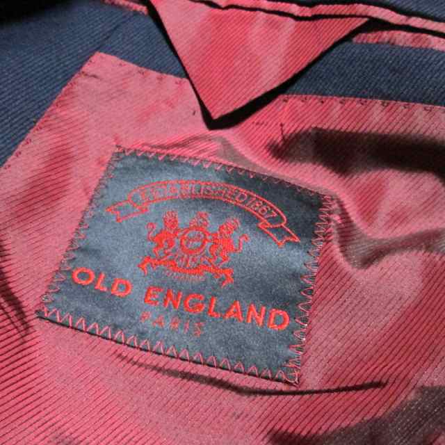 OLD ENGLAND オールドイングランド「38」3Bテーラードジャケット (紺