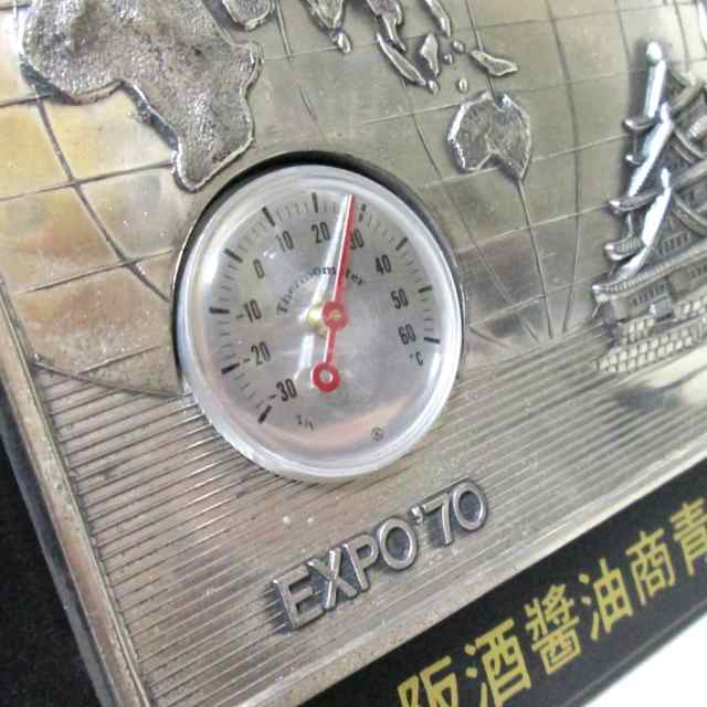 EXPO'70 ヴィンテージ エキスポ '70 大阪万博 温度計付き盾 (日本万国博覧会 大高猛 オブジェ