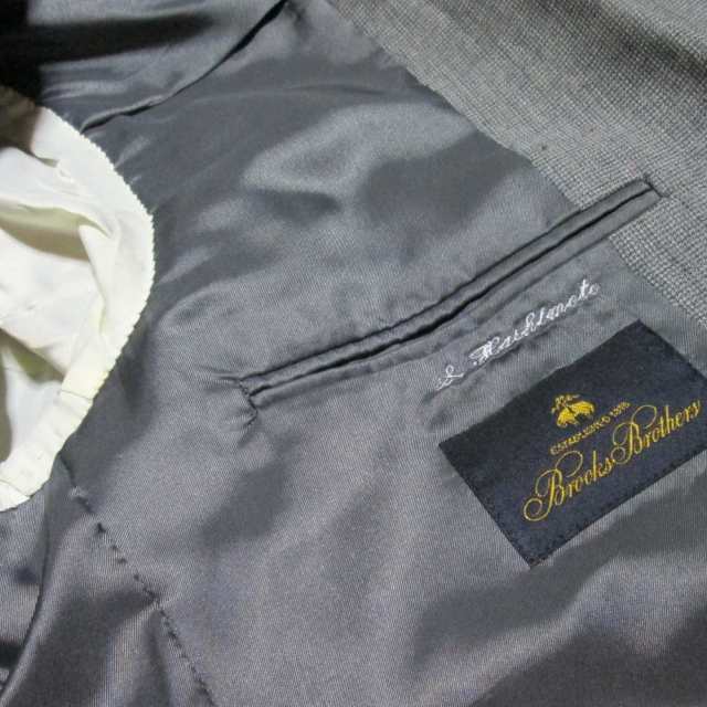 Brooks Brothers ブルックス ブラザーズ MANTECO生地 2Bコットンセットアップスーツ ネイビー 40S