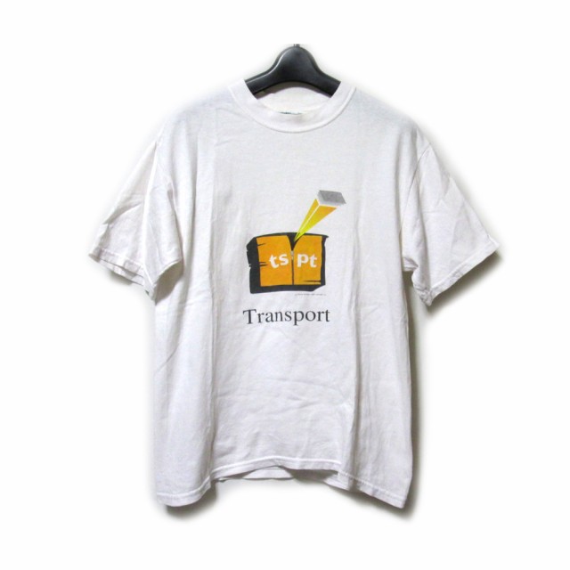 Vintage TRANSPORT ヴィンテージ トランスポート「M」TSPT Tシャツ (白