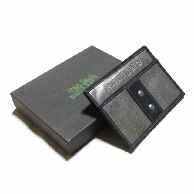 純正ケース付 ジャンポールゴルチエ 定期 カード入れ 箱つき レザー