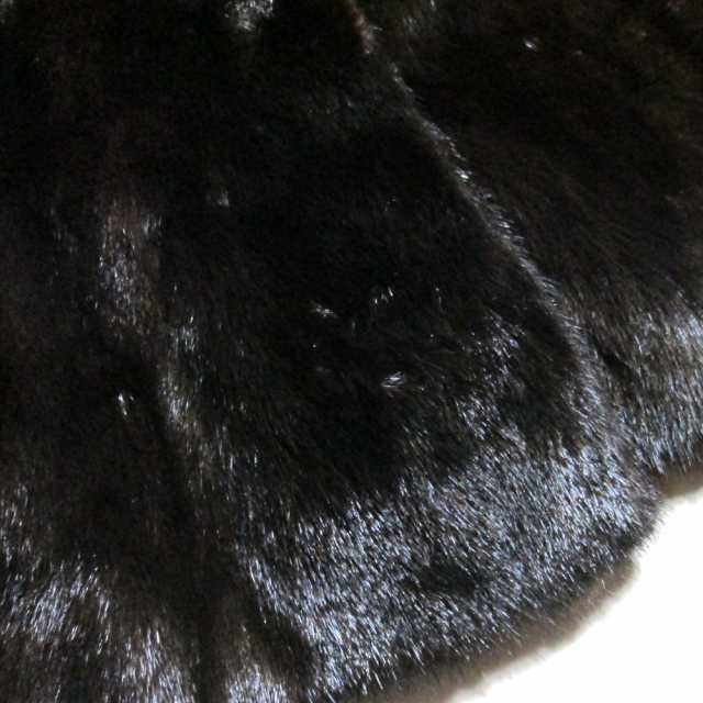 美品 Real fur リアルファー ロングミンクファーコート (毛皮