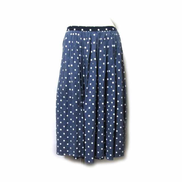 tricot COMME des GARCONS トリコ コムデギャルソン「M」2014 ドットボリュームスカート (水玉 ロング 黒) 135001