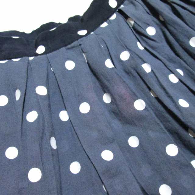tricot COMME des GARCONS トリコ コムデギャルソン「M」2014 ドットボリュームスカート (水玉 ロング 黒) 135001