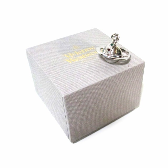 Vivienne Westwood ヴィヴィアンウエストウッド Solid Orb Ring ソリッド オーブ エナメルリング シルバー/アイボリー 13.5号