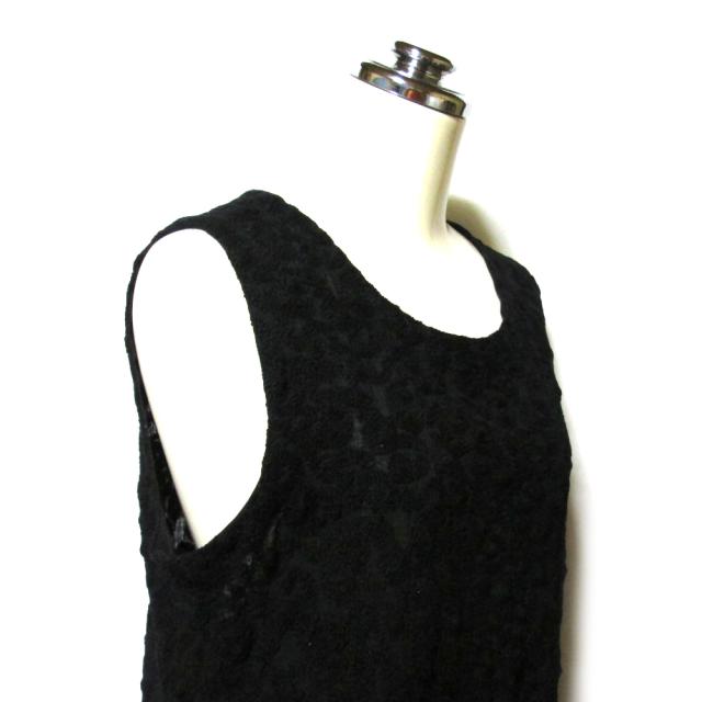 美品 Vintage INTERLINEAIRE ヴィンテージ オールド アンテルリネエール 刺繍プリーツワンピース 136268 【中古】