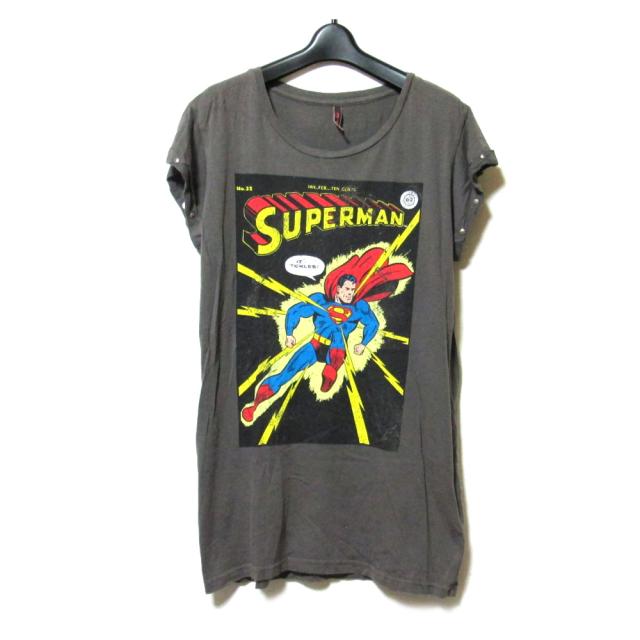 179/WG×Superman イチナナキュウダブルジー×スーパーマン「FREE」スタッズ加工Tシャツ 137509 【中古】 5,610円