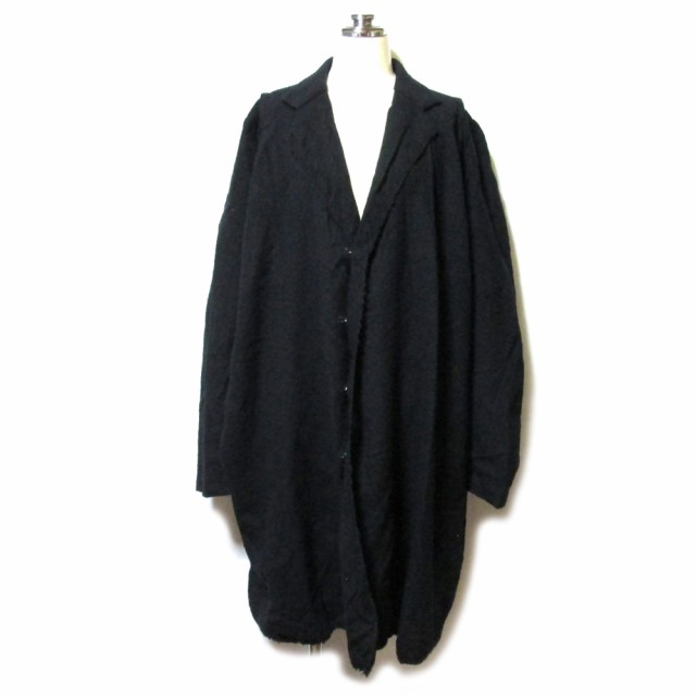 美品 COMME des GARCONS コムデギャルソン 2003 スクエア期 Aラインワイド縮絨コート 137832 【中古】