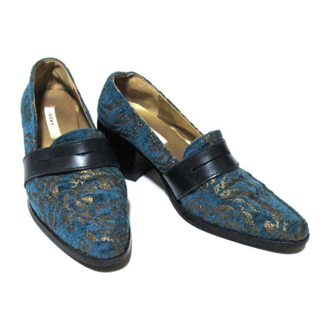 AMERI アメリ「S」ヴィンテージゴブランレザーシューズ (靴 皮 革 VINTAGE) 138243 【中古】 5,115円