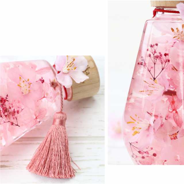 母の日 桜 ハーバリウム SAKURAハーバリウム ドロップ 翌々営業日出荷 おしゃれ かわいい アーティフィシャルフラワー さくら  枯れなの通販はau PAY マーケット 名入れ彫刻ギフト専門MIYABI-ミヤビ- au PAY マーケット－通販サイト