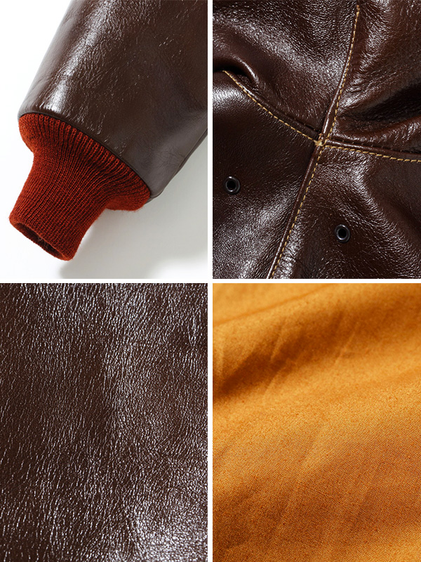 ☆美品☆ BUZZ RICKSON'S A-2 エアロレザー社 ホースレザー ☆美品☆ BUZZ RICKSON'S A-2 エアロレザー社 ホースレザー BUZZ