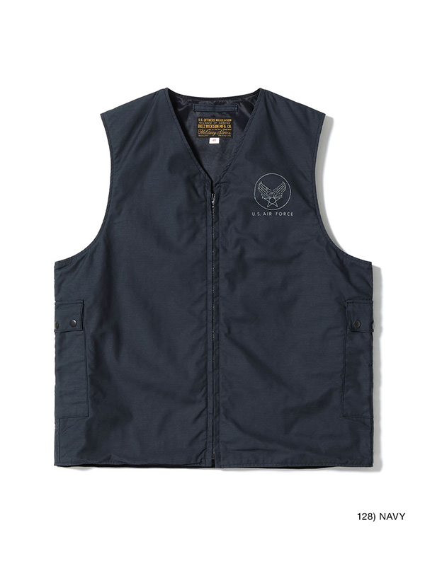 BUZZ RICKSON'S バズリクソンズ ベスト メンズ レディース ユニセックス ミリタリー ベスト Type E-1 VEST CIVILIAN MODEL 緊急用ベスト TALONジッパー BR15693_3