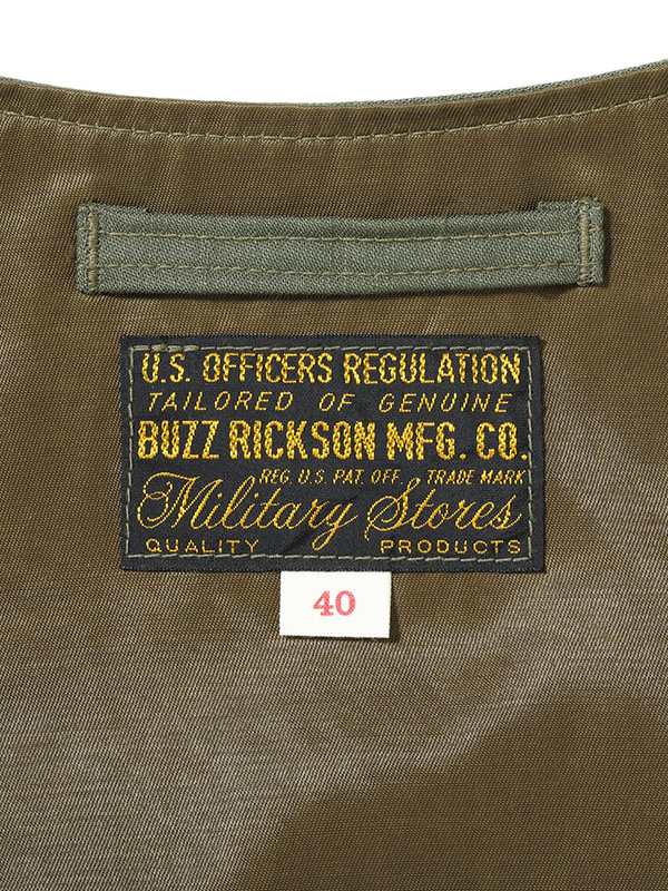 BUZZ RICKSON'S バズリクソンズ ベスト メンズ レディース ユニセックス ミリタリー ベスト Type E-1 VEST CIVILIAN MODEL 緊急用ベスト TALONジッパー BR15693_5
