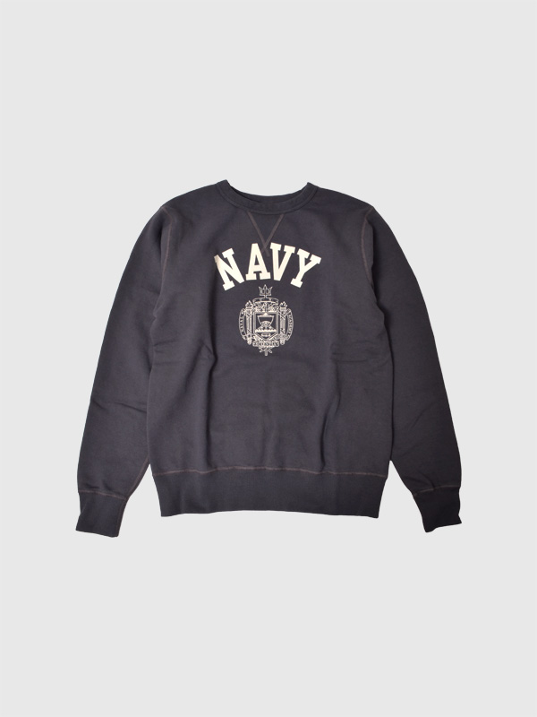 BUZZ RICKSON'S バズリクソンズ スウェット メンズ レディース 大きいサイズ 厚手 ブランド 裏起毛 SET-IN CREW NECK SWEAT SHIRT NAVY 日本製 BR69339の通販は