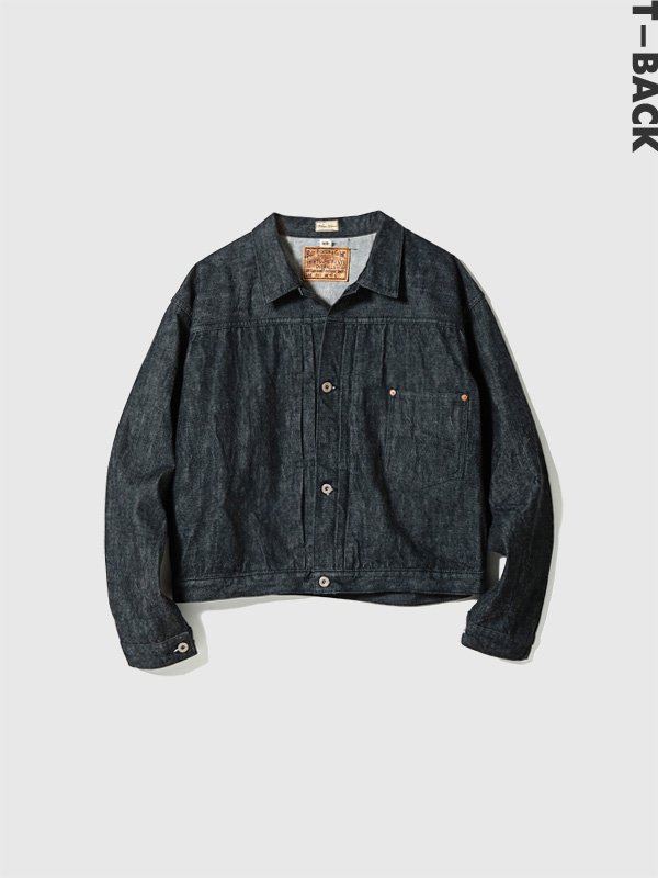 BUZZ RICKSON'S バズリクソンズ デニム ジャケット Tバック ウィリアム ギブソン 大戦モデル BR16042T WILLIAM GIBSON WORLD WAR II BLACK DENIM BLOUSE SPLIT T