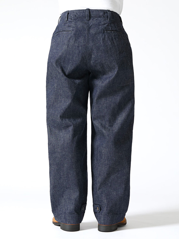 BUZZ RICKSON'S バズリクソンズ パンツ M-43 トラウザース デニム ジョッパースタイル ワイド シビリアンモデル BR42596 TROUSERS, FIELD, Type M-1943 “DENIM CIVILIAN_2