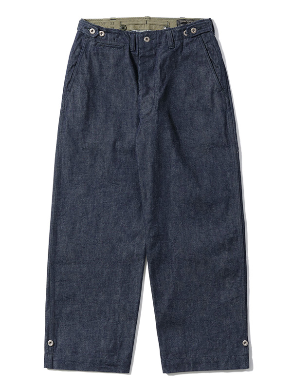 BUZZ RICKSON'S バズリクソンズ パンツ M-43 トラウザース デニム ジョッパースタイル ワイド シビリアンモデル BR42596 TROUSERS, FIELD, Type M-1943 “DENIM CIVILIAN_3