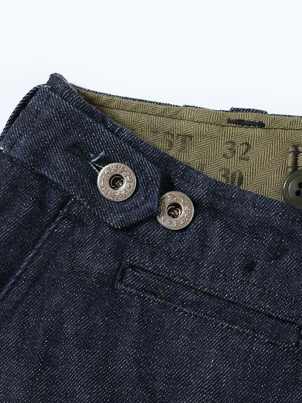 BUZZ RICKSON'S バズリクソンズ パンツ M-43 トラウザース デニム ジョッパースタイル ワイド シビリアンモデル BR42596 TROUSERS, FIELD, Type M-1943 “DENIM CIVILIAN_7