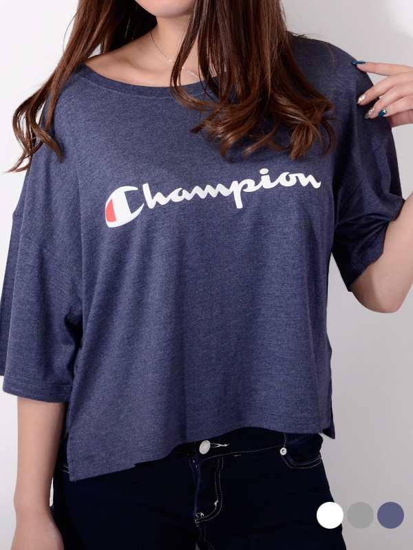 ゆうメール便送料無料 Champion チャンピオン Tシャツ レディース 半袖 カジュアル スポーツ 大きいサイズ ドロップショルダー ドルマの通販はau Pay マーケット Rodeo Bros