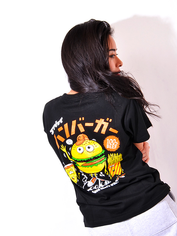大人気 Cookman クックマン TM Paintトレーナーブラック 大人気 Cookman クックマン TM Paint Enjoy ブラックTシャツ