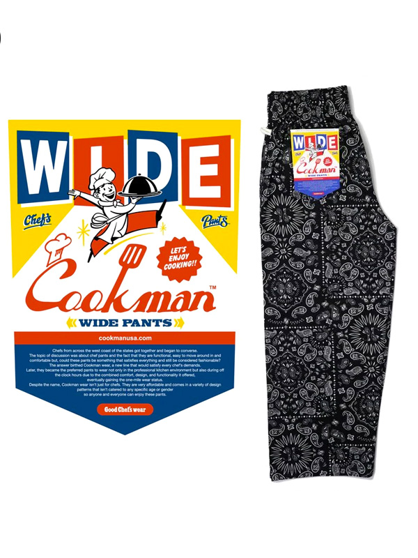 クックマン　シェフパンツ　Lサイズ セット COOKMAN クックマン シェフパンツ Lサイズ 4本まとめ売り（Chef