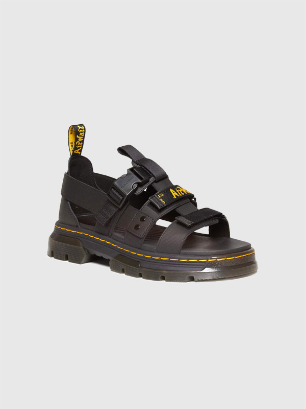 【日本正規品】Dr.Martens ドクターマーチン サンダル メンズ レディース 厚底 PEARSON マルチストラップ サンダル 夏用 スタイルアップ 脚長 ブラック 黒 31574001