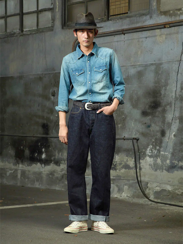FULLCOUNT フルカウント ジーンズ デニム パンツ メンズ レディース 0105xx 0105xxw 15.5oz オンス ワイド ワイドストレート ルーズ 定番 日本製 0105XX