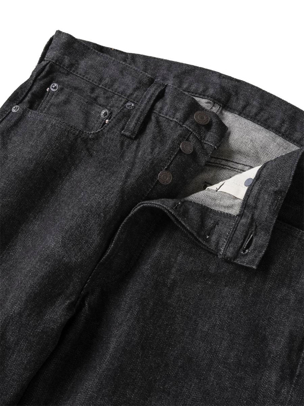 FULLCOUNT 1101 フルカウント ジーンズ ブラック デニム パンツ メンズ レディース 13.7oz オンス ストレート Straight Black Selvedge Denim 1101BK