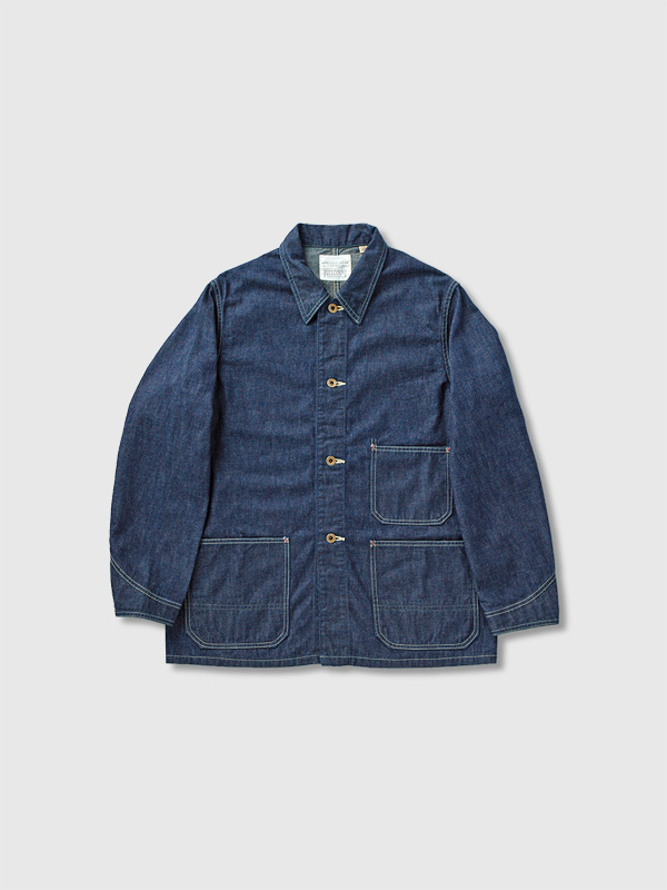 FULLCOUNT フルカウント デニム カバーオール メンズ レディース 春 長袖 Denim Chore Jacket デニム チョア ジャケット ミリタリー ワーク アメカジ 2015-1