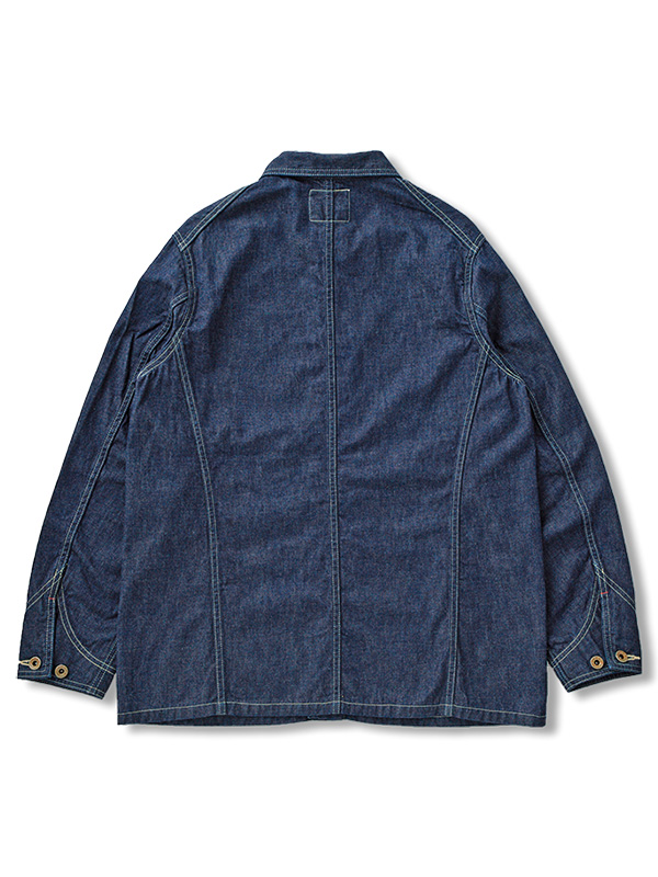 FULLCOUNT フルカウント デニム カバーオール メンズ レディース 春 長袖 Denim Chore Jacket デニム チョア ジャケット ミリタリー ワーク アメカジ 2015-1_2