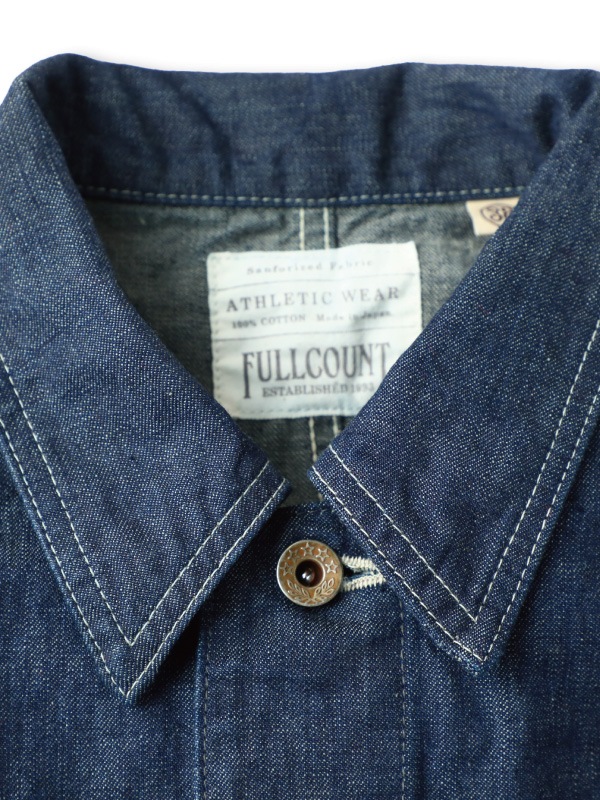 FULLCOUNT フルカウント デニム カバーオール メンズ レディース 春 長袖 Denim Chore Jacket デニム チョア ジャケット ミリタリー ワーク アメカジ 2015-1_3