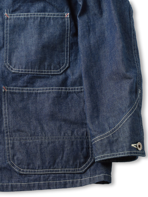 FULLCOUNT フルカウント デニム カバーオール メンズ レディース 春 長袖 Denim Chore Jacket デニム チョア ジャケット ミリタリー ワーク アメカジ 2015-1_4