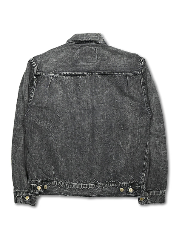 FULLCOUNT 2102 Dartford フルカウント デニム ジャケット メンズ Gジャン 2nd エイジング加工 13.7oz Type 2 Black Denim Jacket Dartford ブラックデニム 2102BKHW