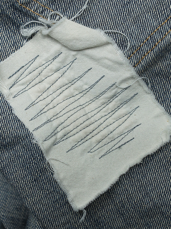 FULLCOUNT フルカウント 0105 ジーンズ 加工 2025AW ワイド ワイドストレート ルーズ 13.7oz 1351-0105 HALF ＆ HALF WORKS OF ART SERIES_10