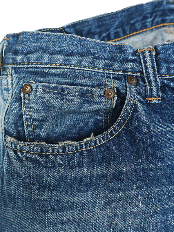 FULLCOUNT フルカウント 0105 ジーンズ 加工 2025AW ワイド ワイドストレート ルーズ 13.7oz 1351-0105 HALF ＆ HALF WORKS OF ART SERIES_5