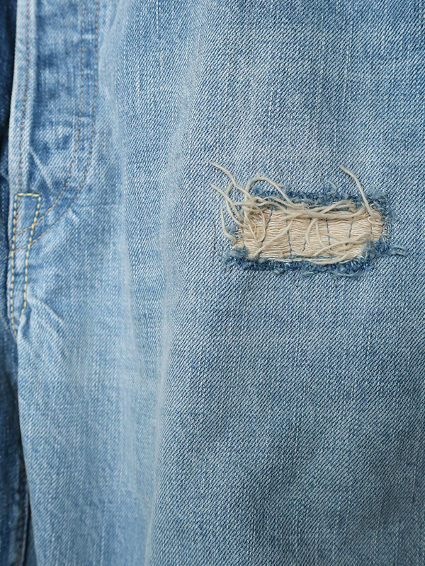 FULLCOUNT フルカウント 0105 ジーンズ 加工 2025AW ワイド ワイドストレート ルーズ 13.7oz 1351-0105 HALF ＆ HALF WORKS OF ART SERIES_6