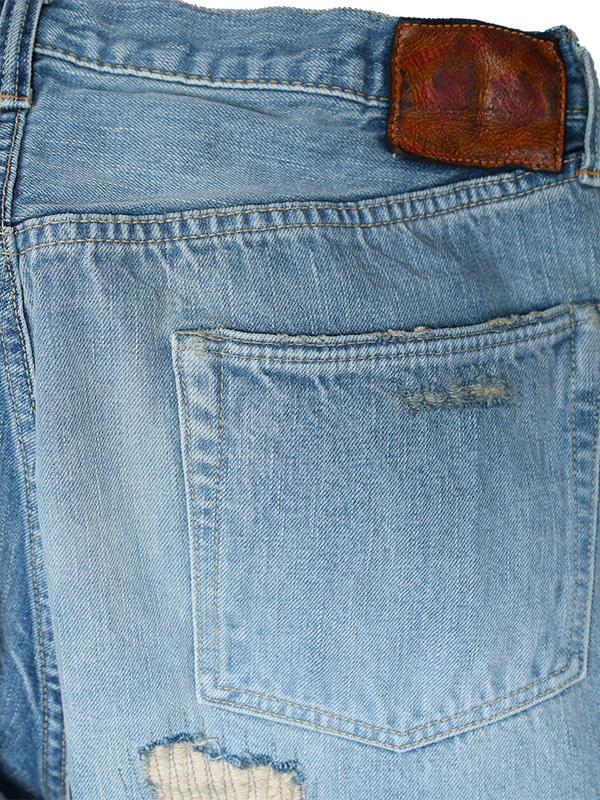 FULLCOUNT フルカウント 0105 ジーンズ 加工 2025AW ワイド ワイドストレート ルーズ 13.7oz 1351-0105 HALF ＆ HALF WORKS OF ART SERIES_9