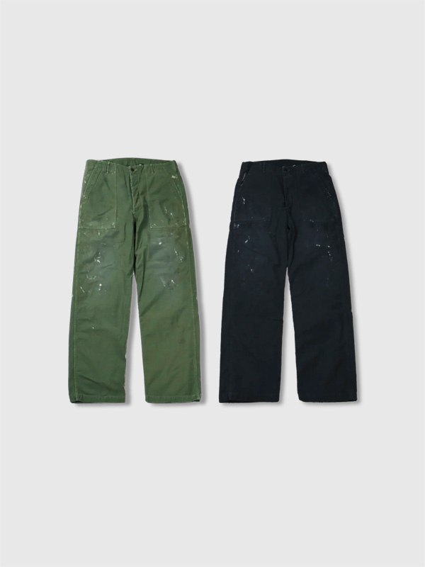 FULLCOUNT フルカウント パンツ ベイカーパンツ 綿 100% ダメージ加工 ペンキ飛ばし フェード ユーティリティー トラウザー 1992HW Utility Trousers Master