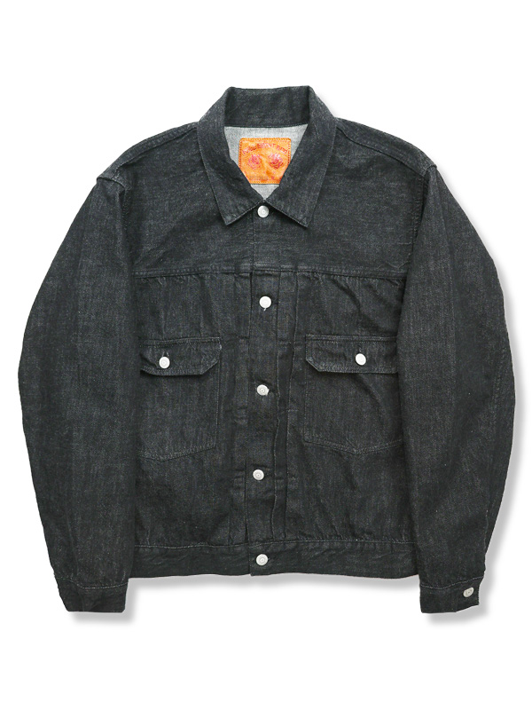 FULLCOUNT 2102 BKSS フルカウント デニム ジャケット Gジャン 2nd モデル 11.5oz スーパースムース 2102BKSS Type 2 Black Denim Jacket Super Smooth