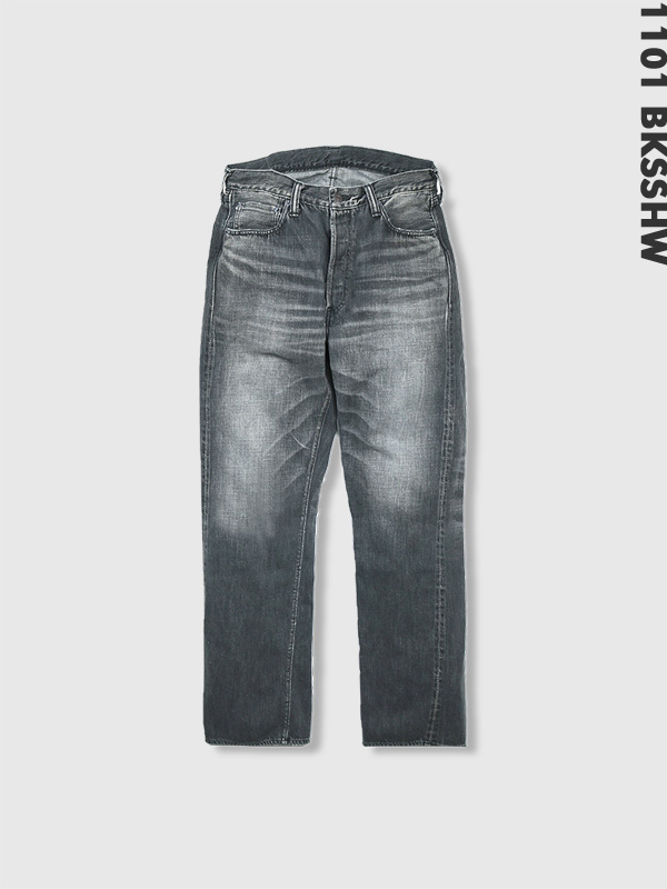 FULLCOUNT 1101SS Dartford ジーンズ 綿 100% 11.5oz ストレート スーパースムース ジンバブエ 1101BKSSHW Straight Black Selvedge Denim Dartford Super Smooth