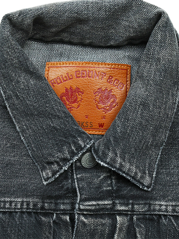 FULLCOUNT 2107SS Dartford フルカウント デニム ジャケット Gジャン 1st エイジング加工 11.5oz Type 1 Black Denim Jacket Dartford 11.5オンス 2107BKSSHW