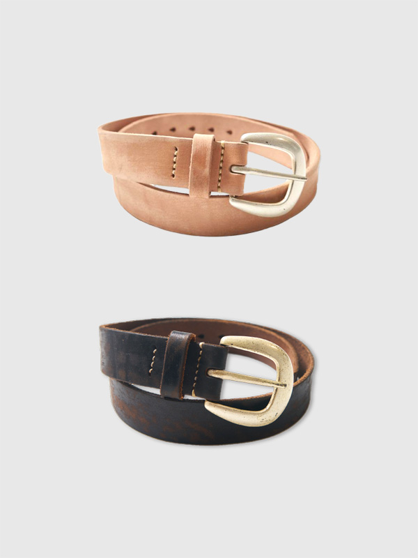 FULLCOUNT フルカウント ベルト 本革 ブランド ビジネス シンプル Wild Leather Garrison Belt 銀泥メッキ 特厚 カウハイド 牛革 経年変化 日本製 30 32 34 36 38 6210