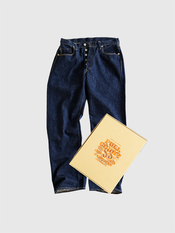 FULLCOUNT フルカウント デニム パンツ ジーンズ 大戦モデル ドーナツボタン 11.5オンス スーパースムース ワイド S0105SSW WWII Model 11.5oz Denim Pants