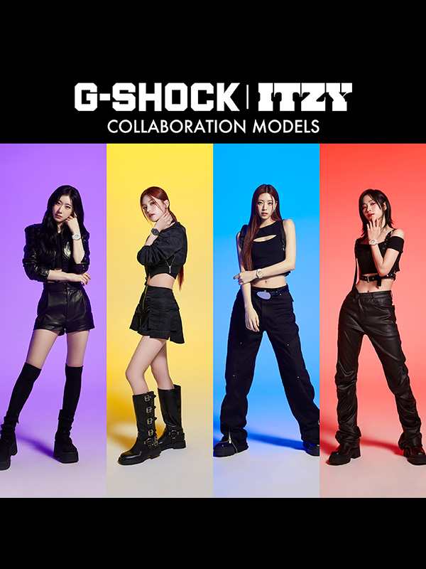 G-SHOCK ITZY ジーショック Gショック レディ—ス 時計 ITZY コラボレーションモデル コラボ イッチ MIDZY ミッチ デジアナ GMA-P2100ZY-