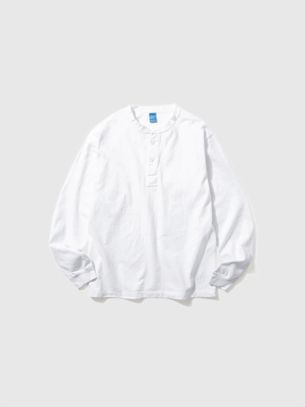 Good On グッドオン ヘンリーネック 長袖 Tシャツ レディース メンズ ヘビーオンス ヘビーウエイト ９オンス 無地 ヘンリー Ｔシャツ 染め 経年変化 GOLT-2209