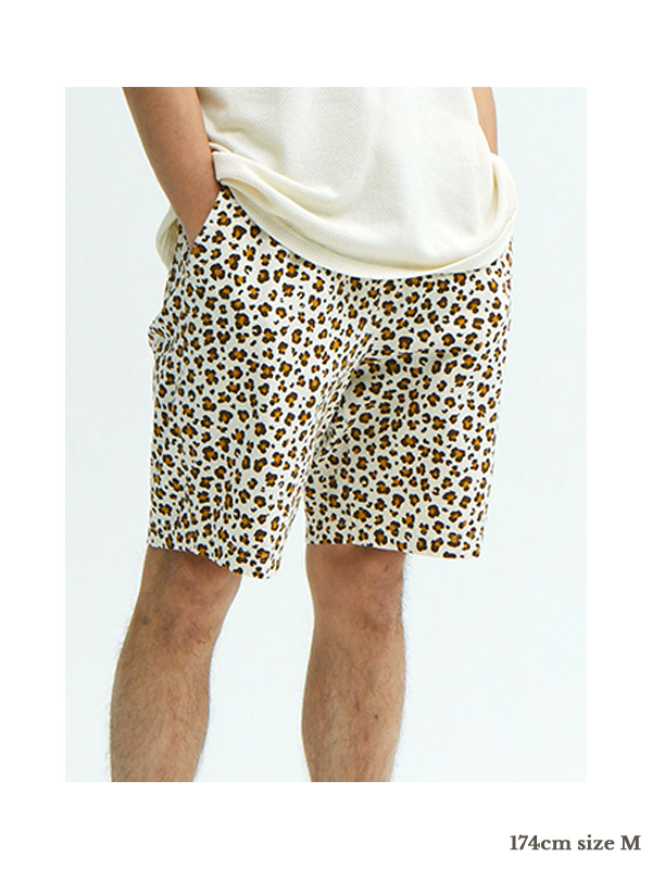 Good On グッドオン パンツ ショートパンツ メンズ レディース 綿 100 レオパード Tショーツ 数量限定商品 5.5oz Jersey オーバーダイ GOPT-2401